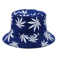 Women's Simple Style Leaves Printing Wide Eaves Bucket Hat sku image 3