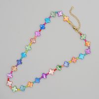 Bohemian Heart Shape Glass Beaded Necklace sku image 3