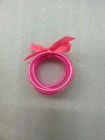 Retro Simple Style Solid Color Bow Knot Silica Gel Women's Wristband sku image 27