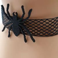 Sexy Spider Cloth Braid Halloween Women's Choker main image 3