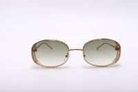 Fashion Solid Color Pc Oval Frame Diamond Full Frame Women's Sunglasses sku image 2