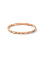 Simple Style Roman Numeral Titanium Steel Plating Hollow Out Inlay Zircon 14k Gold Plated Bangle main image 5
