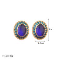 1 Pair Ig Style Water Droplets Plating Copper 18k Gold Plated Ear Studs sku image 4