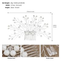 Simple Style Flower Artificial Pearl Inlay Pearl Insert Comb sku image 4