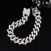 Hip-hop Exaggerated Rock Necklace Alloy Plating Inlay Rhinestones Silver Plated Unisex Necklace main image 4