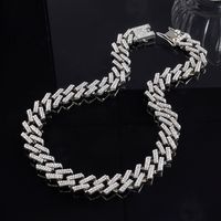 Hip-hop Exaggerated Rock Necklace Alloy Plating Inlay Rhinestones Silver Plated Unisex Necklace main image 1