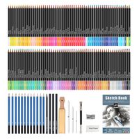 1 Set Solid Color Learning Tpr Wood Paper Artistic Drawing Pencil main image 5