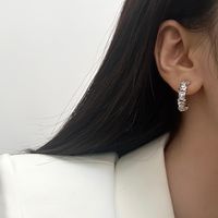 1 Pair Elegant Streetwear Geometric Plating Inlay Copper Zircon Earrings main image 2