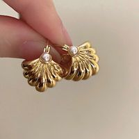 1 Pair Modern Style Geometric Pearl Plating Copper Earrings main image 1