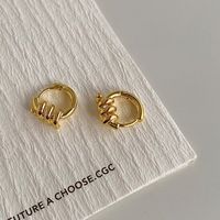 1 Pair Basic Modern Style Geometric Plating Copper Earrings sku image 1