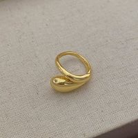 Simple Style Geometric Copper Plating Gold Plated Rings sku image 1