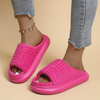 Women's Casual Solid Color Open Toe Slides Slippers sku image 8