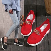Women's Casual Solid Color Chain Round Toe Flats main image 4