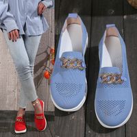 Women's Casual Solid Color Chain Round Toe Flats main image 2