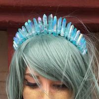 Women's Simple Style Crown Artificial Crystal Iron Three-dimensional Hair Band sku image 1
