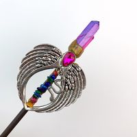 Women's Cute Simple Style Wings Iron Inlay Crystal Cane main image 3