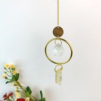 Simple Style Circle Crystal Metal Wind Chime main image 5