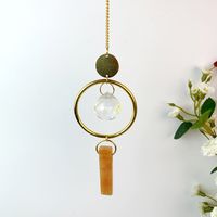 Simple Style Circle Crystal Metal Wind Chime main image 4