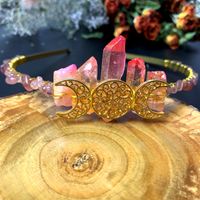 Women's Retro Square Artificial Crystal Iron Inlay Rhinestones Hair Band sku image 4