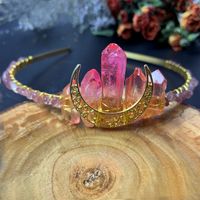 Mujeres Retro Cuadrado Cristal Artificial Hierro Embutido Diamantes De Imitación Banda Para El Cabello sku image 3