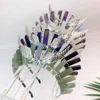 Retro Square Artificial Crystal Patchwork Hair Band main image 1
