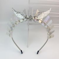 Retro Square Artificial Crystal Patchwork Hair Band sku image 3