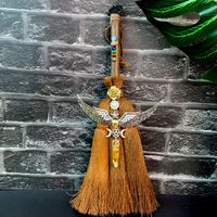 Simple Style Broom Wings Wood Ornaments sku image 3