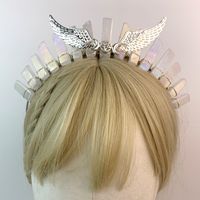 Retro Square Artificial Crystal Patchwork Hair Band main image 6