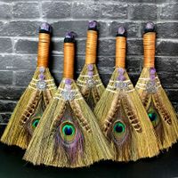 Simple Style Broom Eye Crystal Straw Daily Party Decoration main image 1
