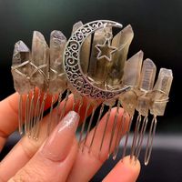 Queen Moon Crown Alloy Crystal Plating Insert Comb sku image 24