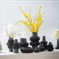 Vase De Bureau De Salon Arrangement De Fleurs Créatif En Céramique Simple Nordique main image 5