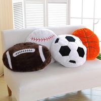 Casual Ball Basketball Football Plush Throw Pillow main image 3