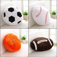 Casual Ball Basketball Football Plush Throw Pillow main image 4