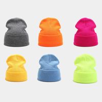 Unisex Simple Style Solid Color Eaveless Wool Cap main image 1