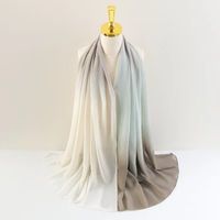Women's Basic Gradient Color Polyester Silk Scarf sku image 6