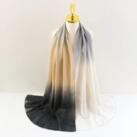 Women's Basic Gradient Color Polyester Silk Scarf sku image 8