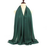 Women's Simple Style Solid Color Chiffon Scarf main image 3