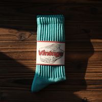 Unisex Casual Vintage Style Stripe Solid Color Cotton Crew Socks A Pair sku image 21