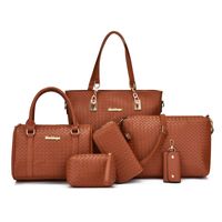 Frau Alle Jahreszeiten Pu-leder Elegant Vintage-stil Klassischer Stil Schultertasche Taschen-sets Handtasche sku image 5