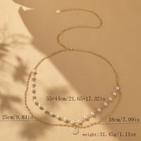 Sweet Simple Style Geometric Copper Plating Inlay Women's Waist Chain main image 3