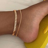 Casual Hip-hop Geometric Zinc Alloy Women's Anklet sku image 2