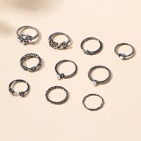Simple Style Roman Style Flower Alloy Hollow Out Women's Rings main image 5