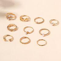 Simple Style Roman Style Flower Alloy Hollow Out Women's Rings main image 6