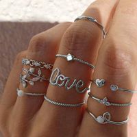 Simple Style Roman Style Flower Alloy Hollow Out Women's Rings main image 8
