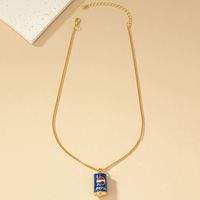 Retro Coke Alloy Plating Gold Plated Women's Pendant Necklace main image 4