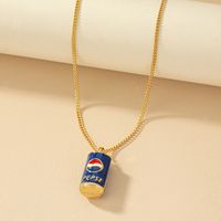 Retro Coke Alloy Plating Gold Plated Women's Pendant Necklace sku image 1