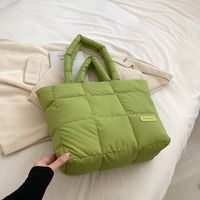 Women's All Seasons Oxford Cloth Solid Color Elegant Vacation Streetwear Sewing Thread Square Zipper Shoulder Bag sku image 1