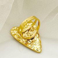 304 Stainless Steel 14K Gold Plated Exaggerated Sexy Plating Heart Shape Open Rings main image 3