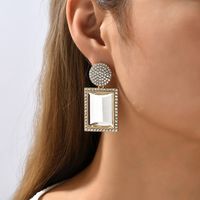 1 Pair Fashion Geometric Metal Plating Rhinestones Women's Drop Earrings main image 9