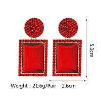 1 Pair Fashion Geometric Metal Plating Rhinestones Women's Drop Earrings main image 6